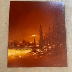 NWT Vintage Jon Gagnon Art Print Tree Landscape